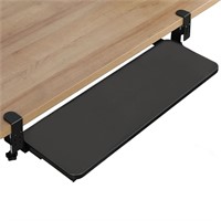 Bestinfox Keyboard Tray Under Desk, Wood Tray Pul