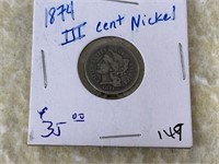 1874 3-Cent Nickel