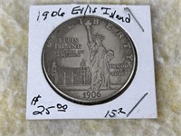 1906-P Ellis Island $1.00 Token