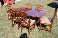 M/C  Pedestal Dining Table & Chairs