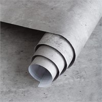 *3YECAO 31"×157" Light Grey Concrete Cement Look W
