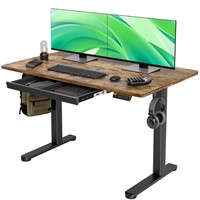 Claiks Standing Desk with Drawers, Stand Up Elect
