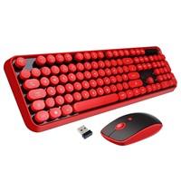 Wireless Keyboard Mouse Combo, 2.4GHz Typewriter