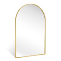 Minuover 20" x 30" Gold Arched Mirror, Arch Bathr