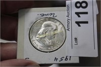 1954 SILVER BEN FRANKLIN HALF DOLLAR