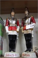 FIGURAL SOLDIER DECANTERS