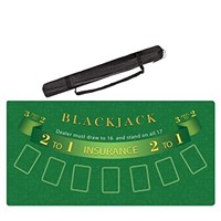 ZELAMU Poker Table Mat, 47x23.6 Inch Blackjack Ta
