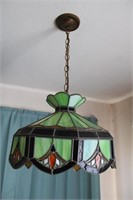 Vintage Tiffany Style Hanging Lamp 12 x 16