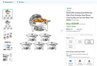 E8523  IMACONE Chafing Dish Set 5Qt 6-Pack