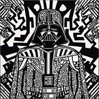 Darth Vader Maze Hand Signed by Charis
