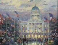 Flags Over The Capital By Thomas Kinkade