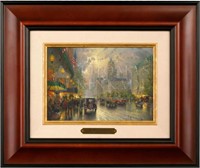 New York, Fifth Avenue Framed By Thomas Kinkade