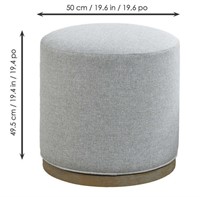 Synergy Fabric Swivel Ottoman