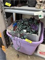 LARGE LOT OF MISC CHRISTMAS LIGHTS MORE