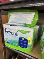 NEW PREVAIL 4 PKGS ADULT DIAPERS SZ L 18 TO PACK