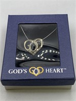 GOD'S HEART NECKLACE W/ GIFT BOX