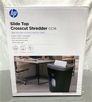 Hp Slide Top Crosscut Shredder (light Use,