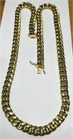 10KT YELLOW GOLD 53.00GRS 24 INCH CURB LINK CHAIN