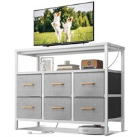 AODK TV Stand with Power Outlet, 40" Long TV Stan