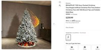 E8096 7.5ft Snow Flock Artificial Christmas Tree