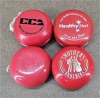 4pc Red Yo-Yo Collection