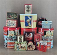 14pc Coca-Cola Vintage Tin Collection