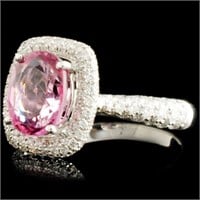 2.11ct Spinel & 0.95ctw Diamond Ring in 18K Gold