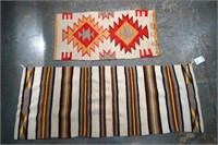 Two Vintage Navajo Wool  Rugs
