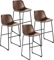 24''  LEATHER HEIGHT STOOLS