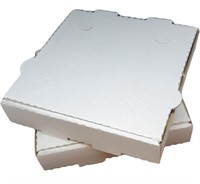 10pk White Cardboard Pizza Boxes, Takeout 8x8