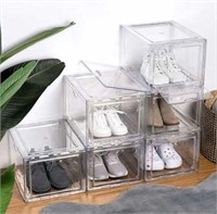 $40 Stackable Shoe Box & Organizer 3 Pack