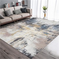 Washable Rug 8'x10' Abstract Machine Washable Rugs