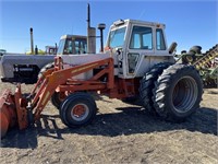 case 1070 with loader, bucket and forks