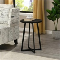 FirsTime & Co. Black Miles Shiplap End Table