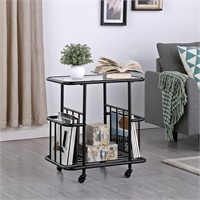 FirsTime & Co. Black Williston Bar Cart,