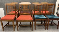 Vintage Set of Eight Dining Chairs