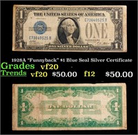 1928A "Funnyback" $1 Blue Seal Silver Certificate