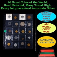 20 Great Coins of the World, hand selected, many t