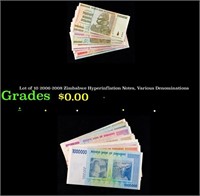 Lot of 10 2006-2008 Zimbabwe Hyperinflation Notes,