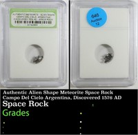 Authentic Alien Shape Meteorite Space Rock Campo D