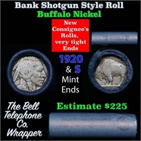 Buffalo Nickel Shotgun Roll in Old Bank Style 'Bel