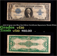 1923 $1 large size Blue Seal Silver Certificate Gr