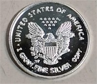 1 Gram Fine Silver US NO TAX Coin