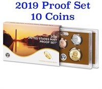 2019 United States Mint Proof Set - 10 pc set