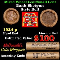 Lincoln Wheat Cent 1c Mixed Roll Orig Brandt McDon