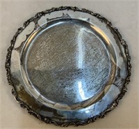 Sterling Tray, Inscribed on Back