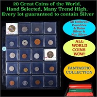 20 Great Coins of the World, hand selected, many t