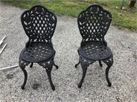 Pair Iron Chairs