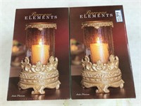 (2) Baroque ElementsDecorative Candleholders