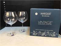 Marquis by Waterford (2)  Wine Glasses in Box